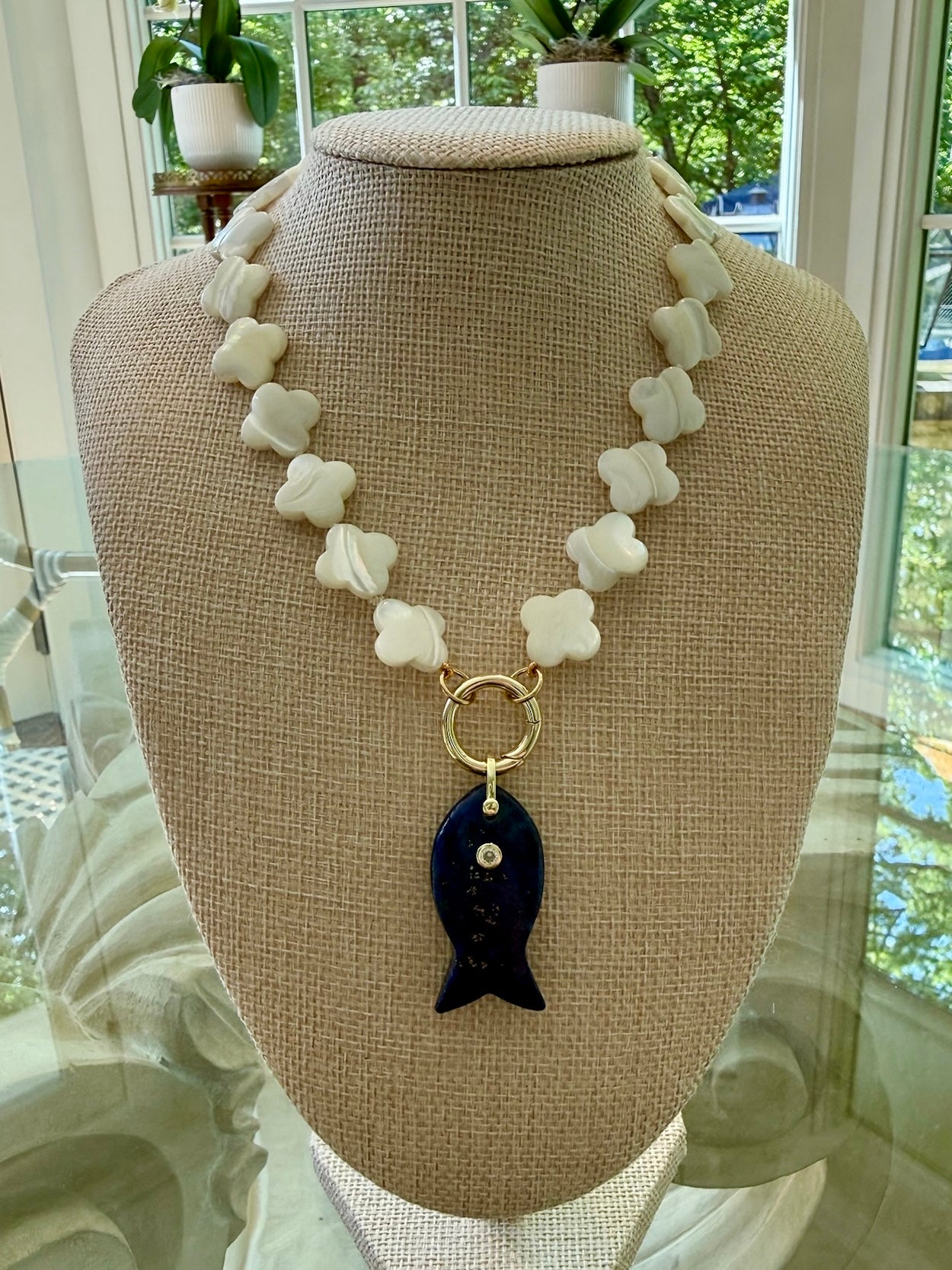 Geometric Beaded Necklace