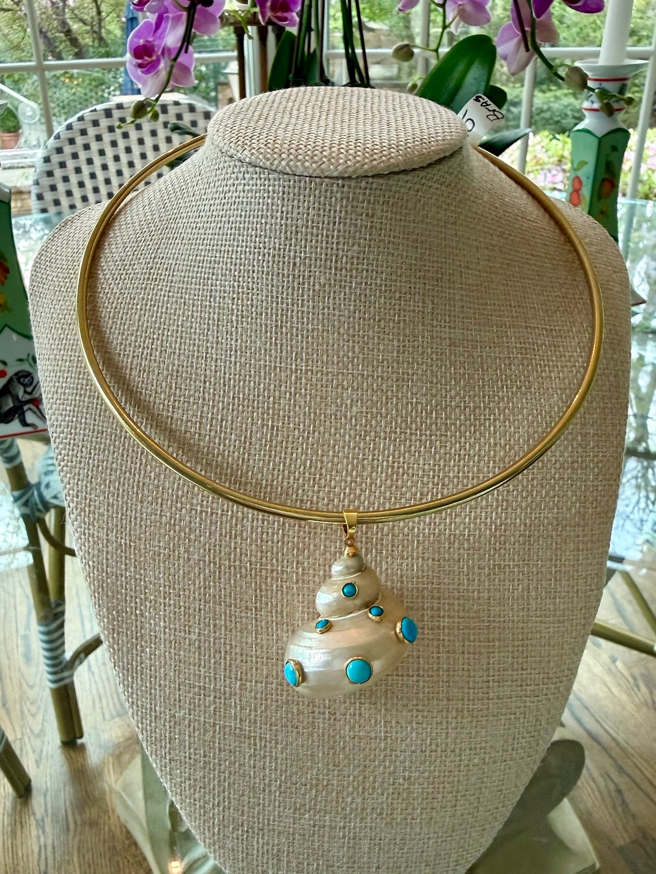 Simple Necklace with Large Statement Charm