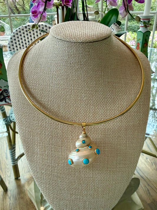 Simple Necklace with Large Statement Charm